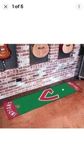  Putting Green Mat - 1.5ft. x 6ft. MLB CLEVELAND INDIANS BASEBALL GOLF MAT