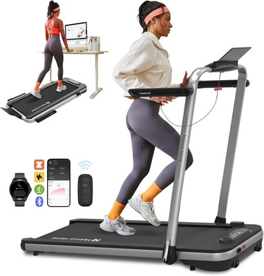 Mobvoi Home Treadmill SE in Foldable for One Size, Silver