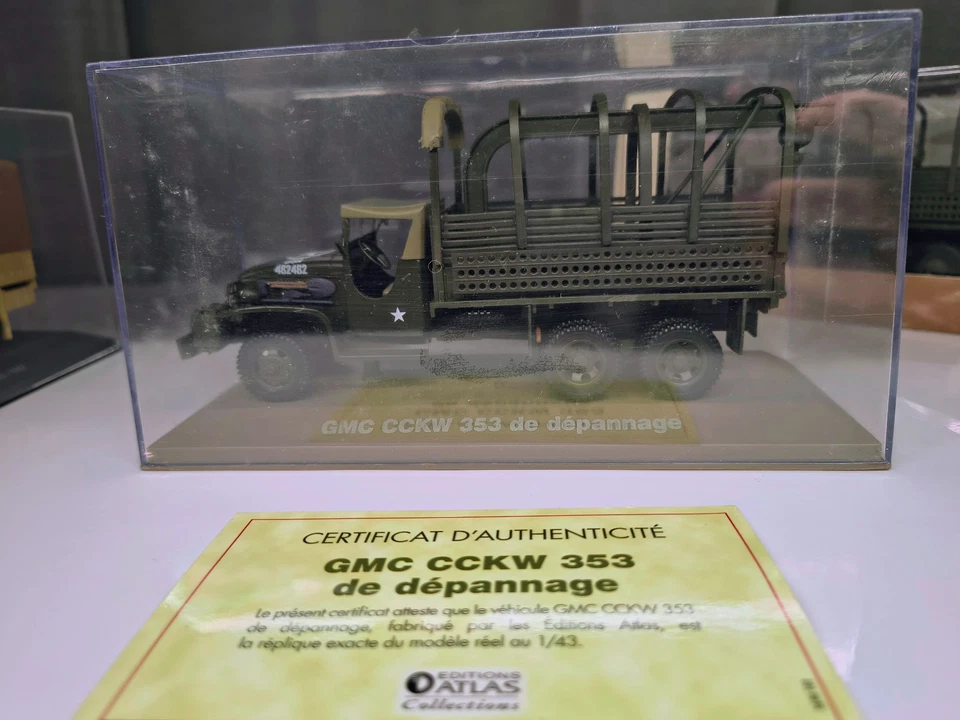 Lot Militaire GMC CCKW 353 + BEDFORD OYD (défauts) - ATLAS 1/43 - Photo 2/4