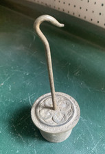 Vintage Cast Iron Platform Scale Round  Balance Beam Weight Hanger