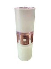 Vtg highball Bartlett Collins mid modern gold guild green pastel glass