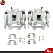 Rear LH+RH Disc Brake Calipers w/ Bracket For Nissan Murano Infiniti 2011-2019