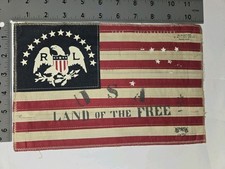 POLO RALPH LAUREN PATCHES PRE-OWNED RL USA AMERICAN FLAG BANNER PATCH