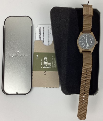 Marathon General Purpose Mechanical 34mm Desert Tan Field Mechanical Watch