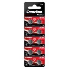 10x Camelion AG13 LR44 LR1154 357 1.5V Alkaline Button Cell Batteries