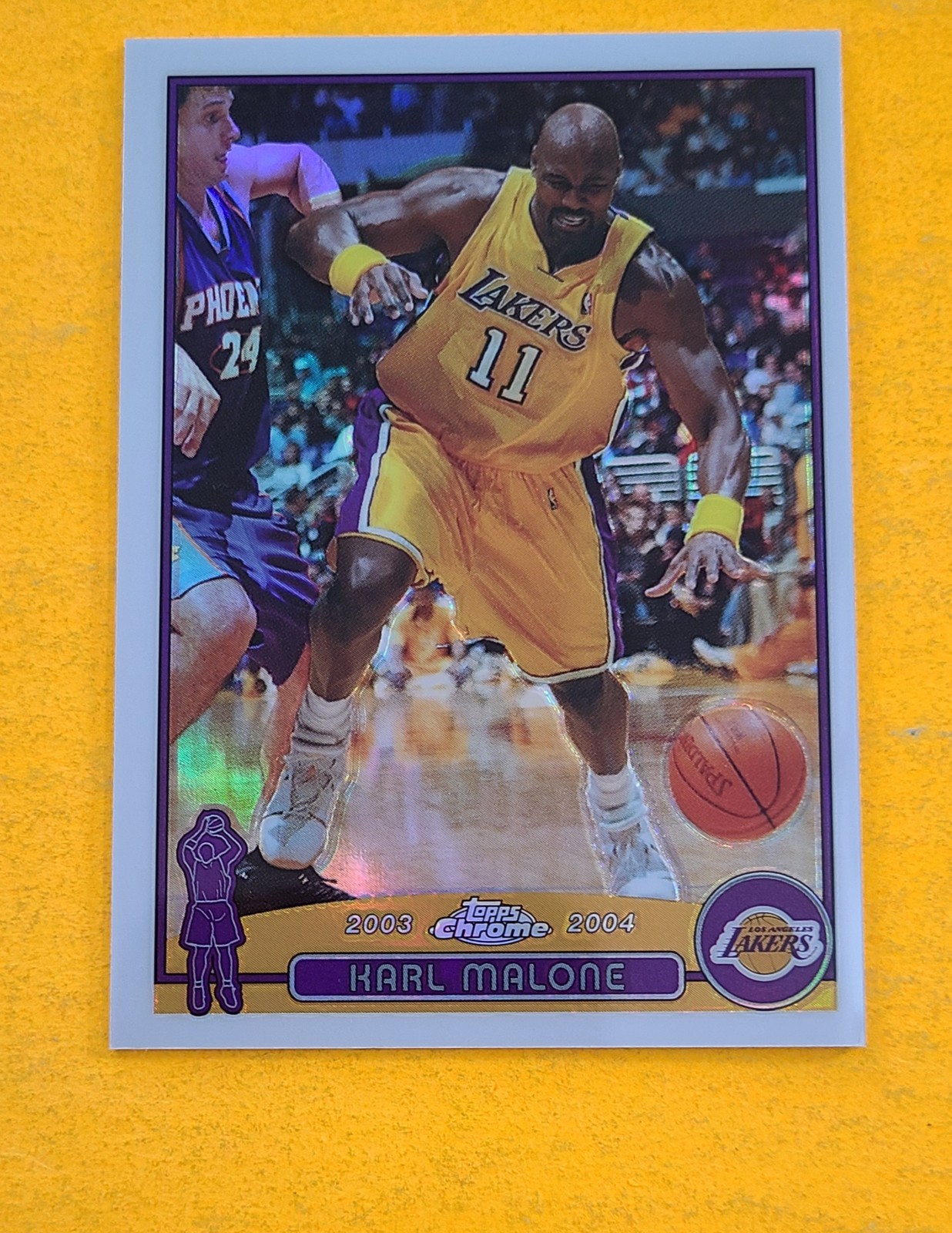 2003-04 Topps Chrome #32 Karl Malone Refractor