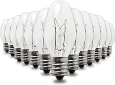 Seentech 12 Pack 15W 110 Volt E12 Socket C7 Long-Lasting As Pictured 