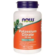 NOW Foods Potassium Citrate 99 mg 180 Caps