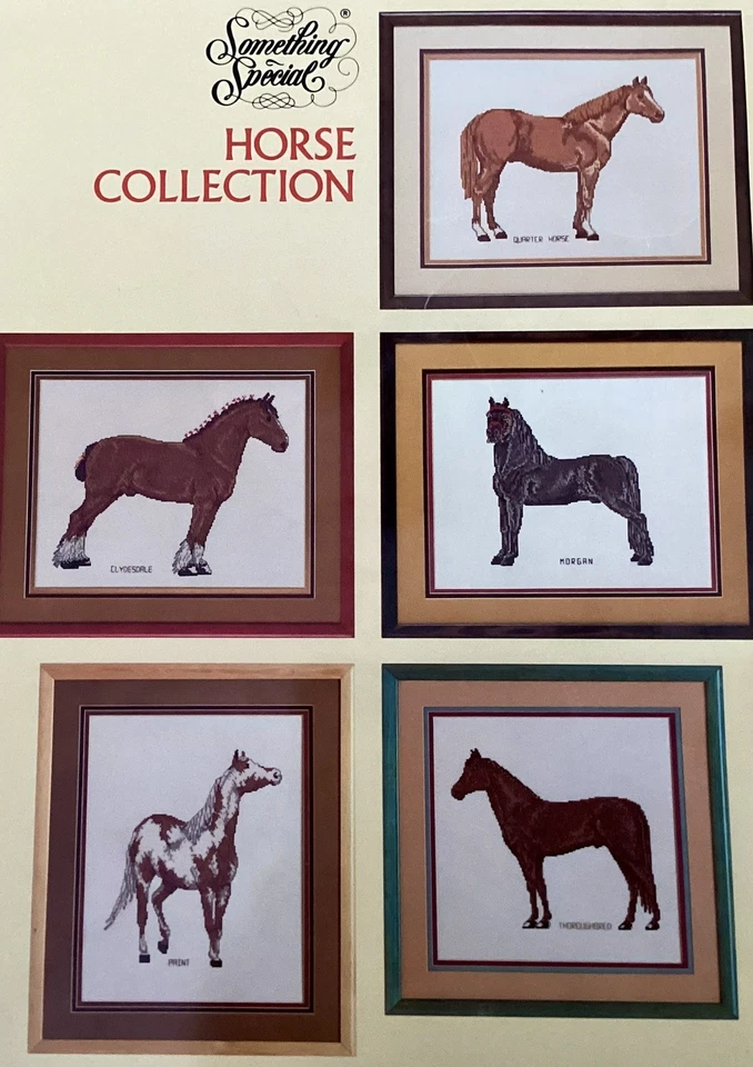 1988 Counted Cross Stitch Something Special Horse Collection, Holly Martin - Image 3 of 4