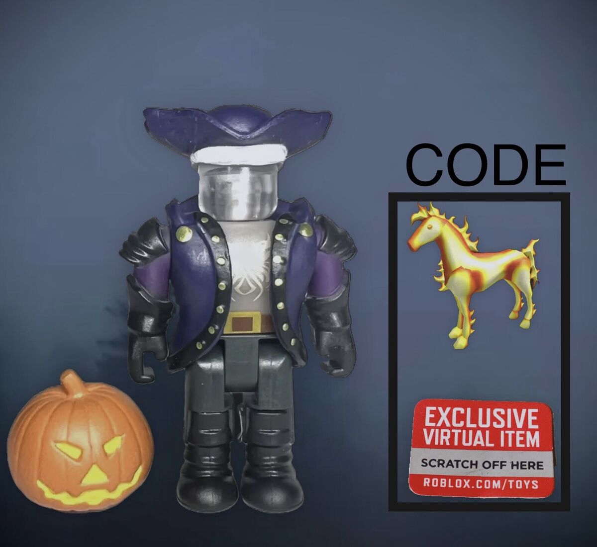 Roblox Headless Horseman Action Figure with Exclusive Virtual Item Game Code