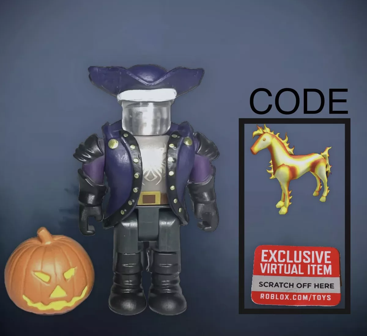 ROBLOX Action Figure Collection HEADLESS HORSEMAN Virtual Code Heedless  Horse 681326107477