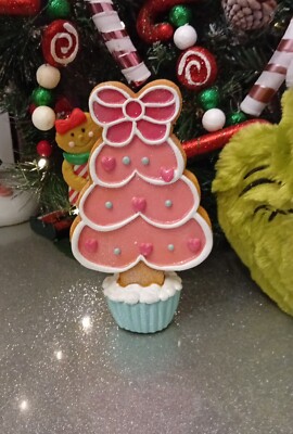 TK Maxx Weihnachten Iced Pink Zuckerstange Lebkuchen Baumschmuck Dekoration