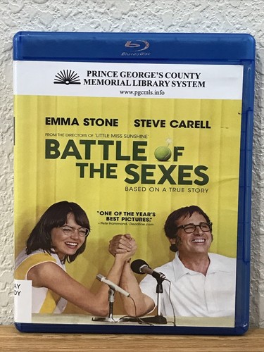 Battle of the Sexes (Blu-Ray, 2017) Emma Stone Steve Carnell EUC SEE PICS! - Picture 5 of 8