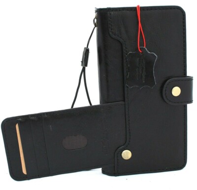 Genuine Black Leather Case For Samsung Galaxy Note 20 Ultra 5G Soft Wallet Book 