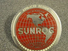 Sunroc Morrison Glen Riddle PA Globe Water Fountain Badge Sign Painted School