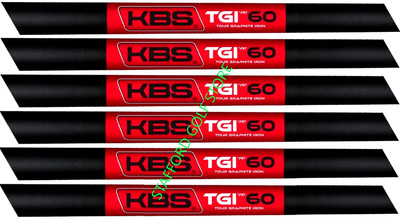 KBS TGI Tour Graphite Iron Shafts 5-PW .355'' Taper Tip Regular Flex 60g Set of 6