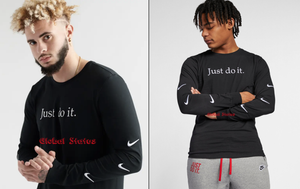 nike just do it stacked tee