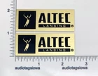 Altec Lansing Speaker Badge Logo Emblem Pair Custom Made Aluminum