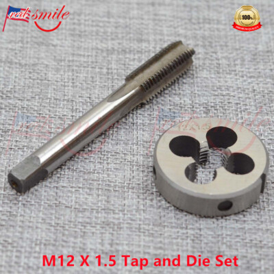 NEW M12 X 1.5mm UNEF HSS Thread Tap & Die Set Right Hand High Quality