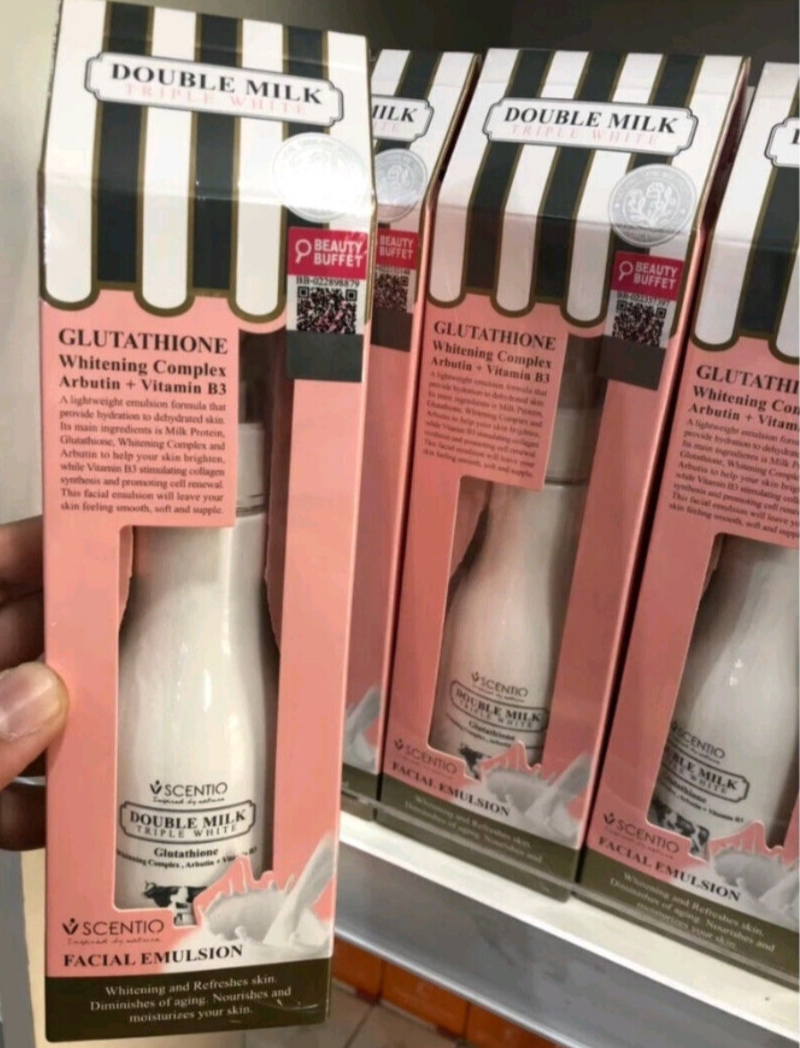 double milk triple white glutathione facial emulsion BEAUTY Buffet Double Milk Triple Emulsione Facciale Bianca