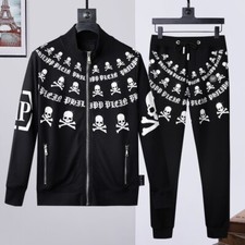 TUTA STRASS SKULL PHILIP PLEIN RHINESTONES TESCHIO TRACKSUIT PHILIPP JOGGER NEW