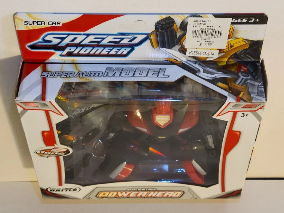 Speed Pioneer Power Hero FLAMES Transformer KO? Red Car MISB Super Robots Battle - Image 2 of 4