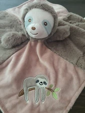 BORITAR Security Blanket Soft Plush Fabric Stitching Design Lovey Blanket 14"