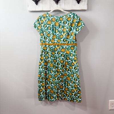 boden green floral dress Naomi Jersey Midi Dress-Green, Flourishing Meadow