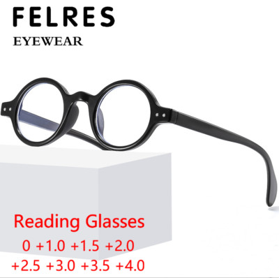 Retro Oval Blue Light Blocking Reading Glasses For Men Women Presbyopic Glasses 