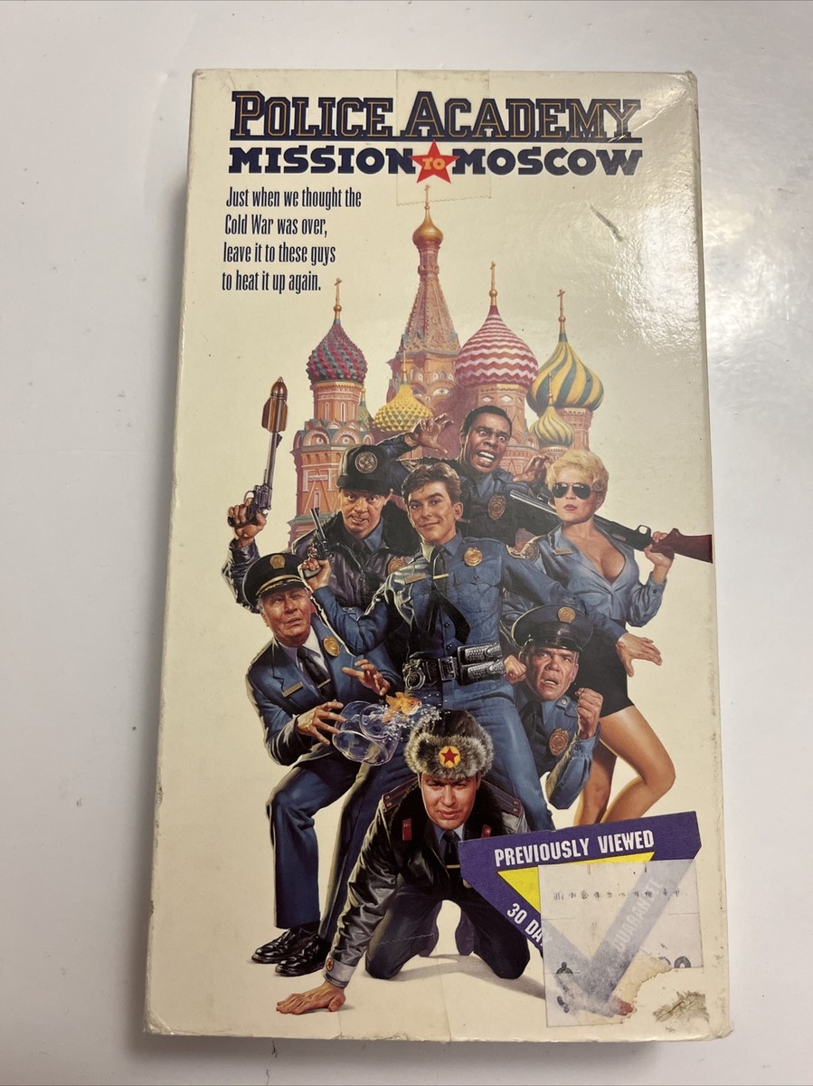 Warner Home Video Police Academy Mission to Moscow VHS Ron