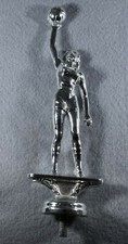 Rare Vintage Metal WOMEN'S BASKETBALL Trophy Topper-New Old Stock-6 Inches