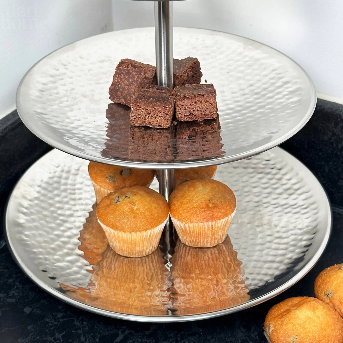 Stainless steel 3 tier cake stand cheap