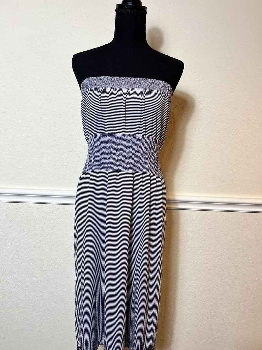 Lark + Grey Dress Women's Size S/M Striped Strapless