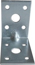 Heavy Duty 2.0mm Thick Zinc Plated Corner Angle Bracket Galvanised 50x50x35mm