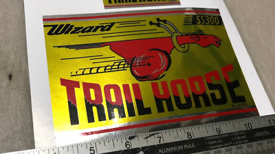 Trail Horse WIZARD SS300 Trailhorse mini bike frame fork plate decal  sticker