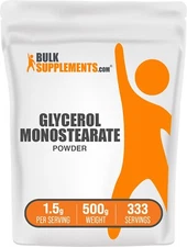 BulkSupplements Glycerol Monostearate Powder - 1.5g per Serving