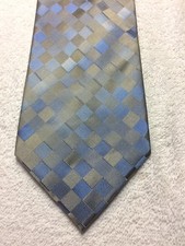 KENNETH COLE MENS TIE BLUE AND GRAY 3.5 X 60