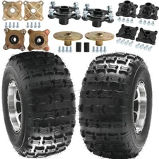 18x9.50-8 Tire Wheel Rim Axle Kit Hub for 3 Wheeled 4 Wheeler GoKart Tractor UTV