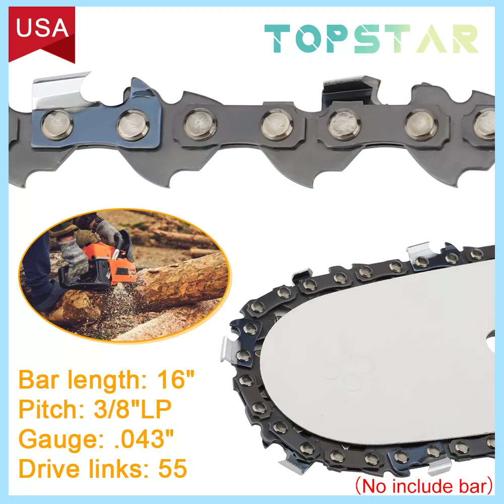16 Inch .043 3 8 LP 55DL Chainsaw Chain for Stihl MS170 MS180 017