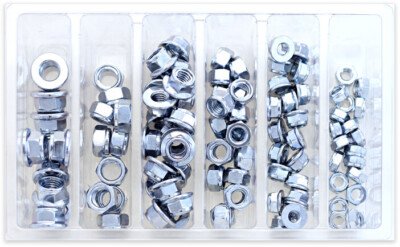 BOLT HEX FUJI-LOCK NUT ASSORTMENT 100 PIECE KIT SV-FUJINUT | eBay