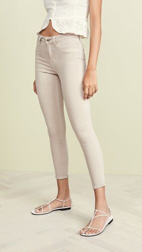 L'AGENCE Margot High Rise Skinny Jeans Biscuit Cre