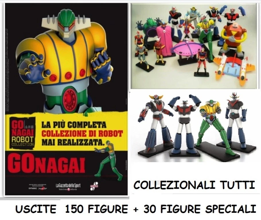 DYNAMIC GO NAGAI ROBOT COLLECTION GAZZETTA SPORT YAMATO JEEG GOLDRAKE FABBRI