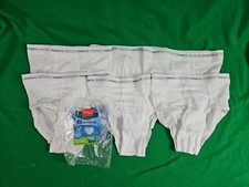 Hanes Boys SZ L White Tagless Briefs 6 pack New Open Pack