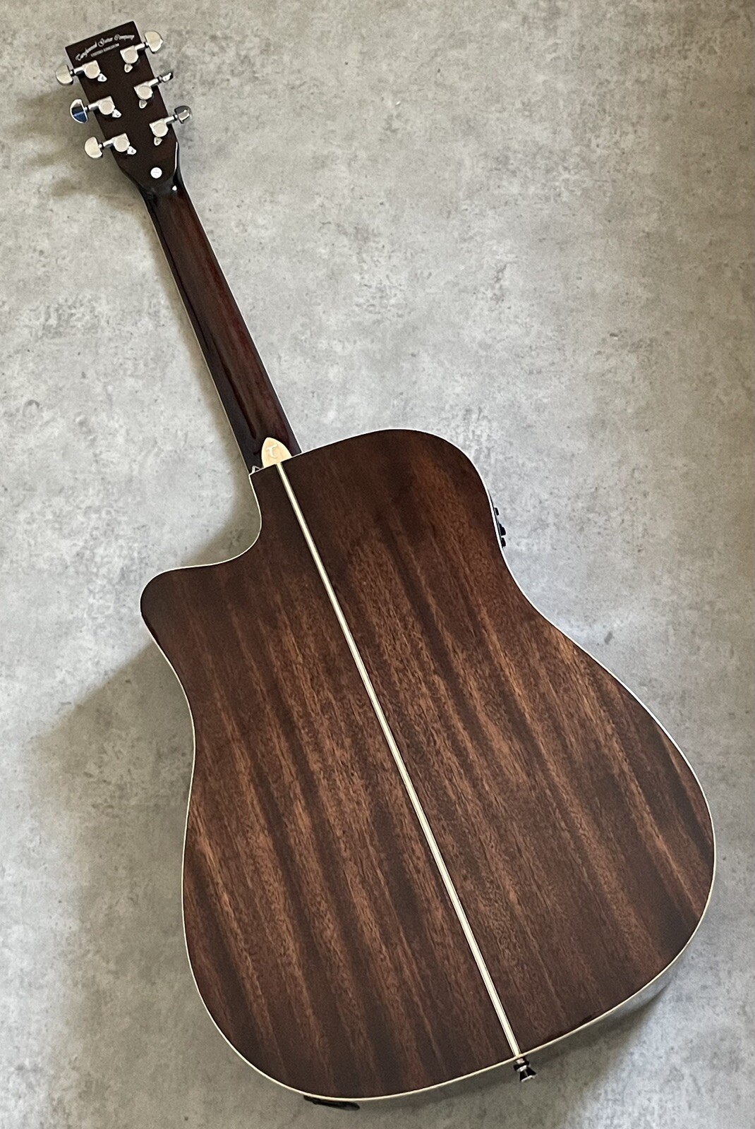 Electro Acoustic Guitar Dreadnought size Solid Top w/ tuner Antique burst gloss eBay