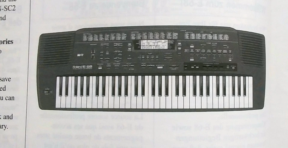 Roland E-68 Intelligent Synthesizer Keyboard Original Owner's Manual Book 228 pg - Image 3 of 3