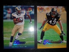 football cards 16 count   troy Polamalu  isaac Bruce  champ bailey  willis mc