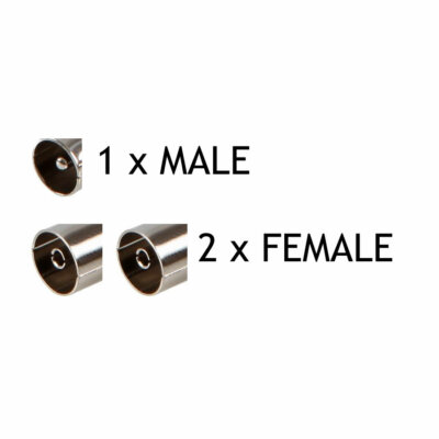 CDL Icro Cavo Antenna Coassiale 2 Way Splitter/Joiner Canale Con - Foto 6