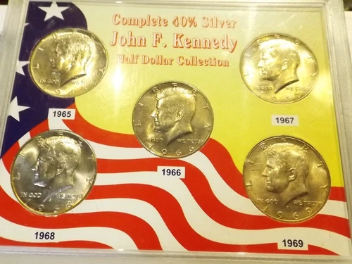 Kennedy Half Dollar Collection -5 uncirculated coins