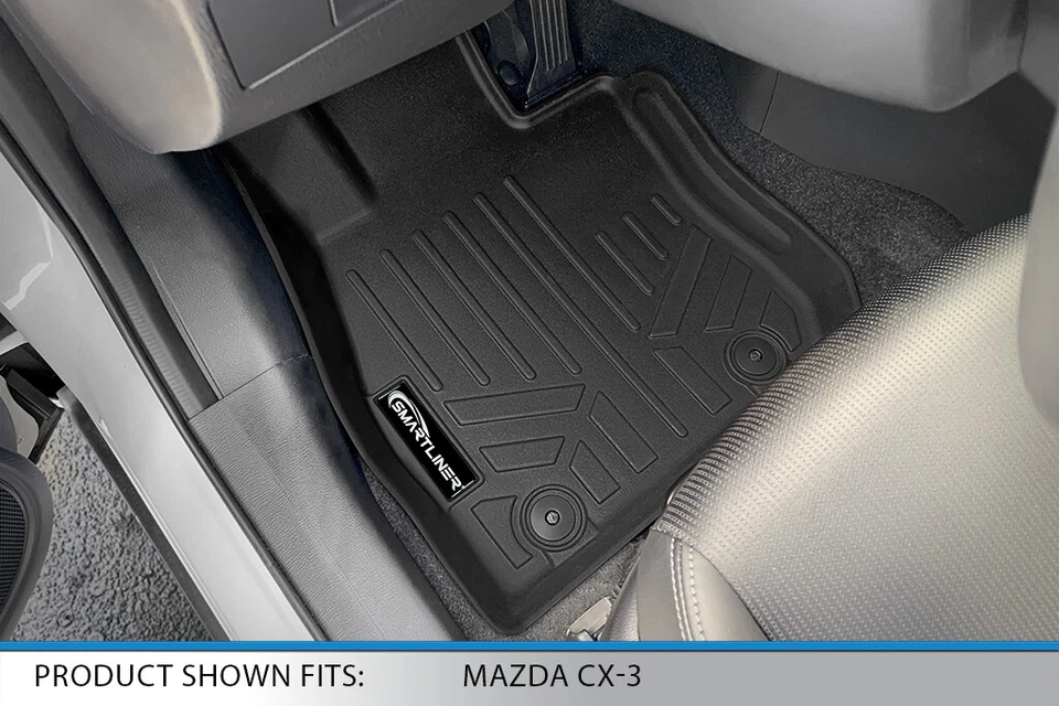SMARTLINER Custom Fit Floor Mats 2 Row Cargo Trunk Liner 2016-2021 Mazda CX-3 Foto 2 de 4