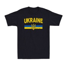 Ukraine Flag T-Shirt Proud Ukrainian Patriotic Ukraine T-Shirt